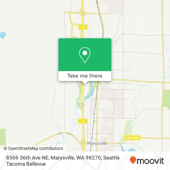 Mapa de 8506 36th Ave NE, Marysville, WA 98270