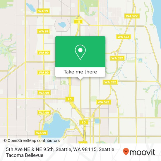 5th Ave NE & NE 95th, Seattle, WA 98115 map