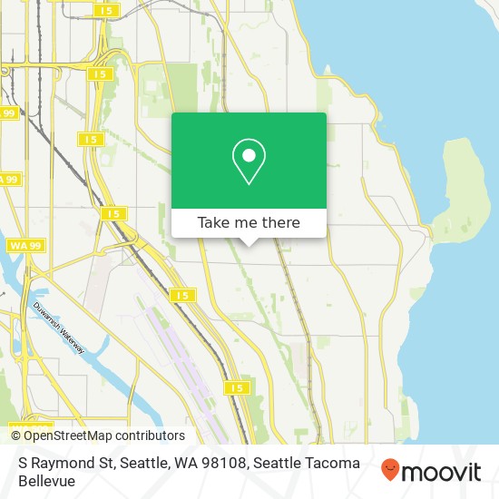 Mapa de S Raymond St, Seattle, WA 98108