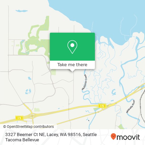 3327 Beemer Ct NE, Lacey, WA 98516 map