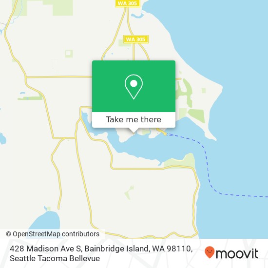 Mapa de 428 Madison Ave S, Bainbridge Island, WA 98110