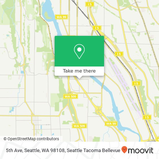 Mapa de 5th Ave, Seattle, WA 98108