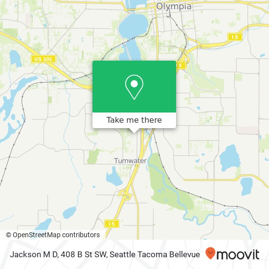 Jackson M D, 408 B St SW map