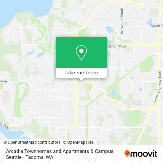 Arcadia Townhomes and Apartments & Campus map
