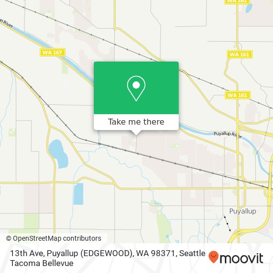 Mapa de 13th Ave, Puyallup (EDGEWOOD), WA 98371