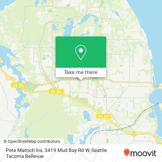 Mapa de Pete Mattich Ins, 3419 Mud Bay Rd W