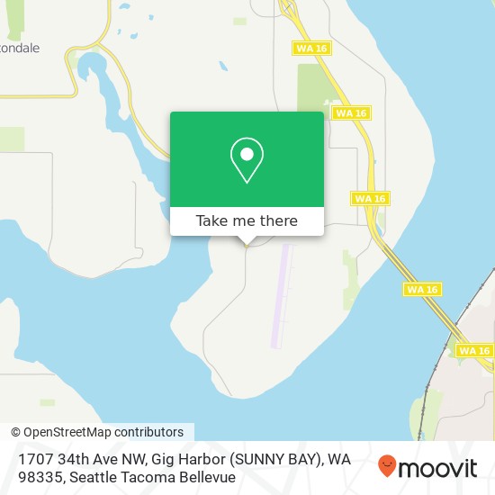 1707 34th Ave NW, Gig Harbor (SUNNY BAY), WA 98335 map