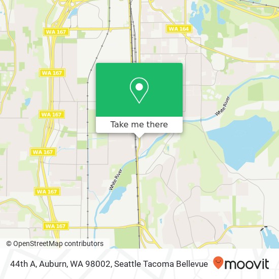 Mapa de 44th A, Auburn, WA 98002