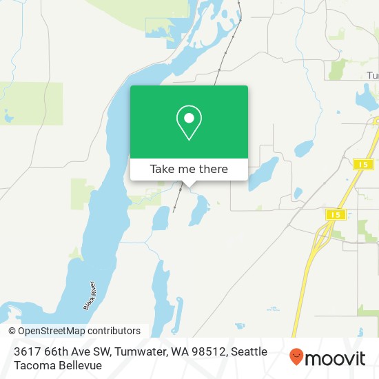 Mapa de 3617 66th Ave SW, Tumwater, WA 98512