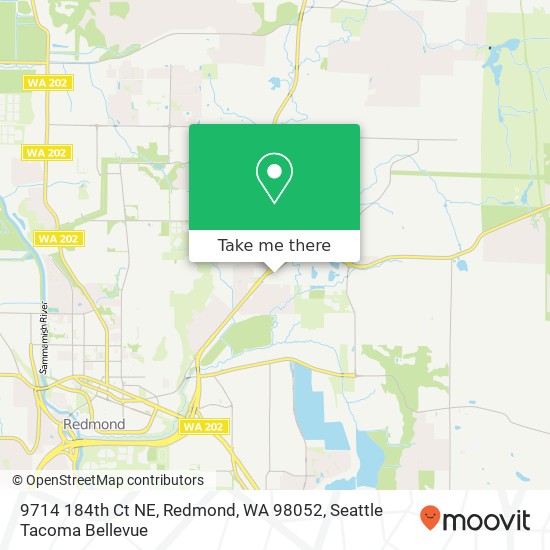 Mapa de 9714 184th Ct NE, Redmond, WA 98052