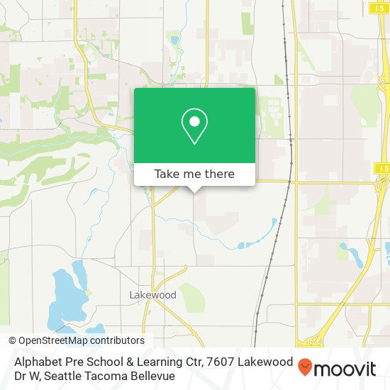 Alphabet Pre School & Learning Ctr, 7607 Lakewood Dr W map