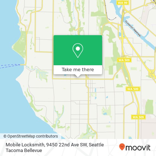 Mobile Locksmith, 9450 22nd Ave SW map