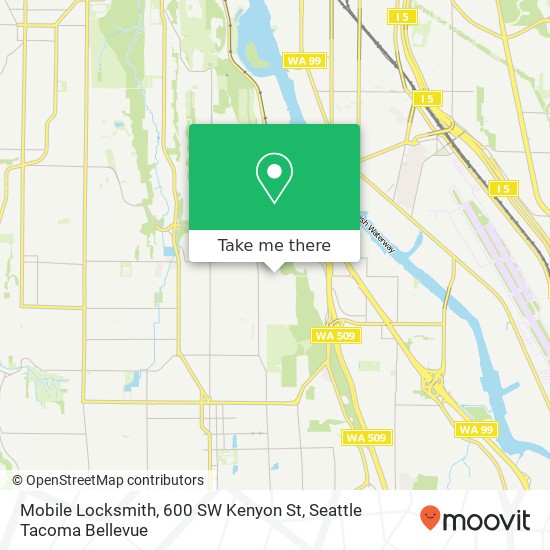 Mapa de Mobile Locksmith, 600 SW Kenyon St