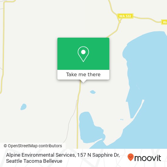 Mapa de Alpine Environmental Services, 157 N Sapphire Dr