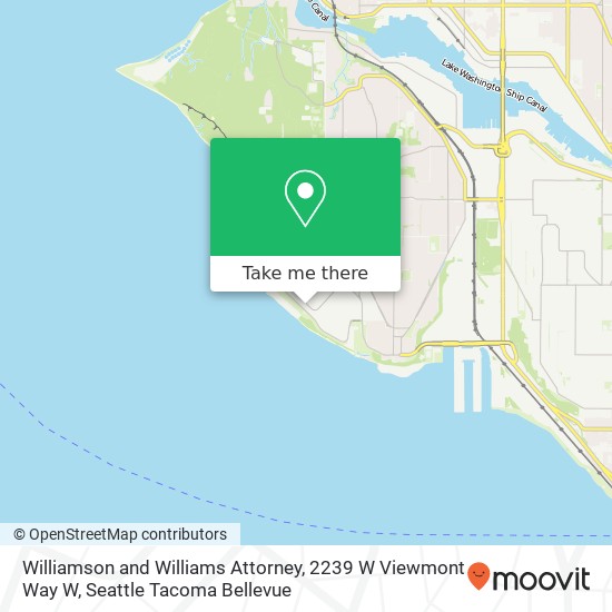 Mapa de Williamson and Williams Attorney, 2239 W Viewmont Way W