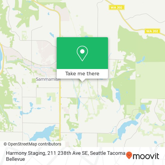 Mapa de Harmony Staging, 211 238th Ave SE