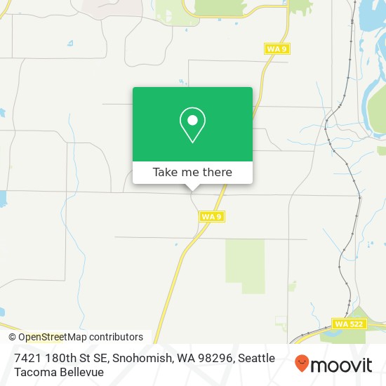 Mapa de 7421 180th St SE, Snohomish, WA 98296
