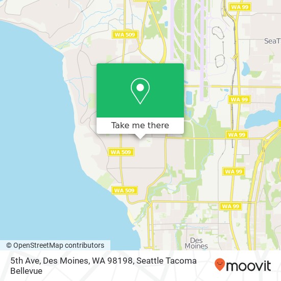 Mapa de 5th Ave, Des Moines, WA 98198