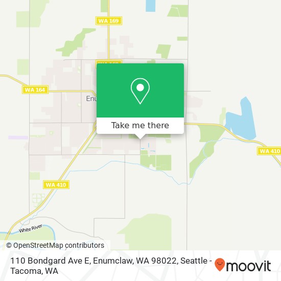 Mapa de 110 Bondgard Ave E, Enumclaw, WA 98022