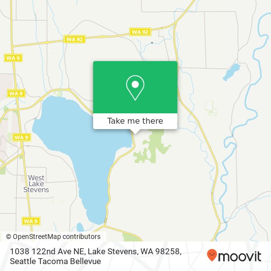 Mapa de 1038 122nd Ave NE, Lake Stevens, WA 98258