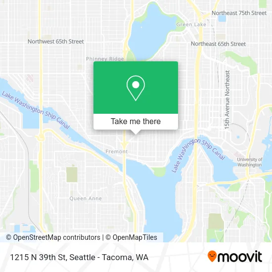 Mapa de 1215 N 39th St