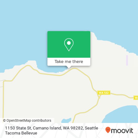 Mapa de 1150 State St, Camano Island, WA 98282