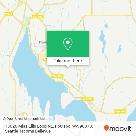 18026 Miss Ellis Loop NE, Poulsbo, WA 98370 map