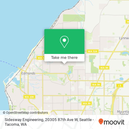 Sidesway Engineering, 20305 87th Ave W map
