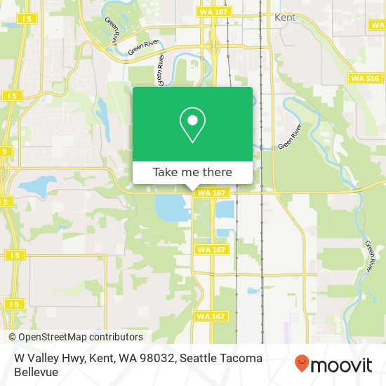 W Valley Hwy, Kent, WA 98032 map