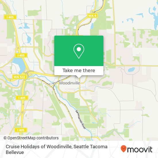 Cruise Holidays of Woodinville map