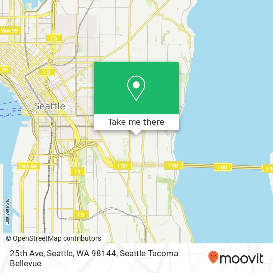 Mapa de 25th Ave, Seattle, WA 98144