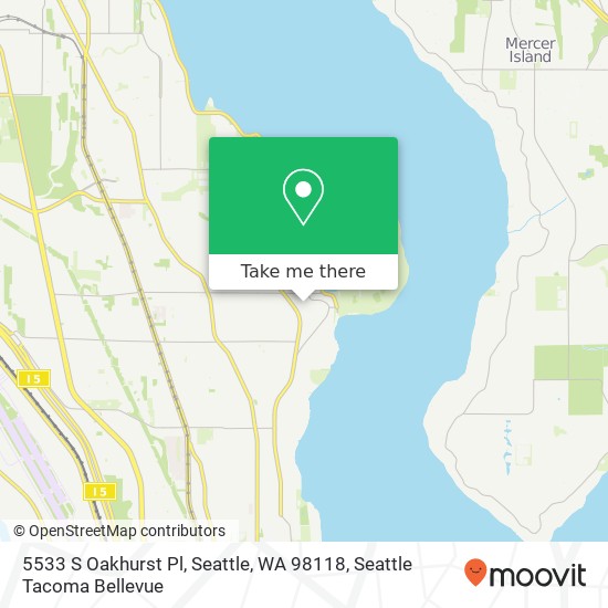 5533 S Oakhurst Pl, Seattle, WA 98118 map
