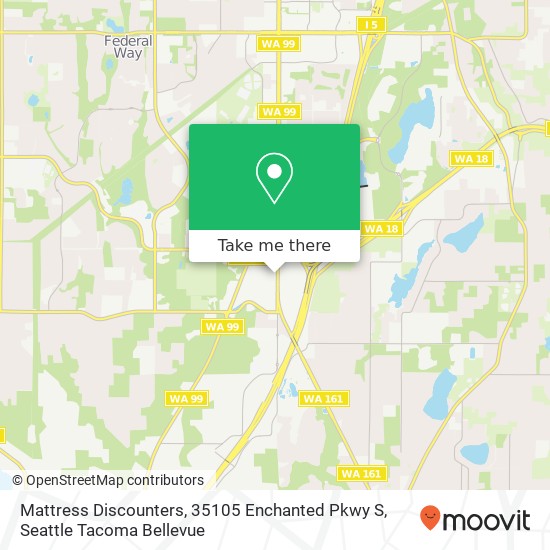 Mapa de Mattress Discounters, 35105 Enchanted Pkwy S