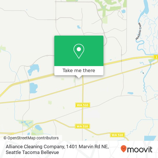 Mapa de Alliance Cleaning Company, 1401 Marvin Rd NE