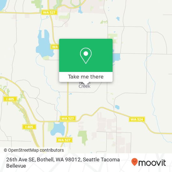 Mapa de 26th Ave SE, Bothell, WA 98012