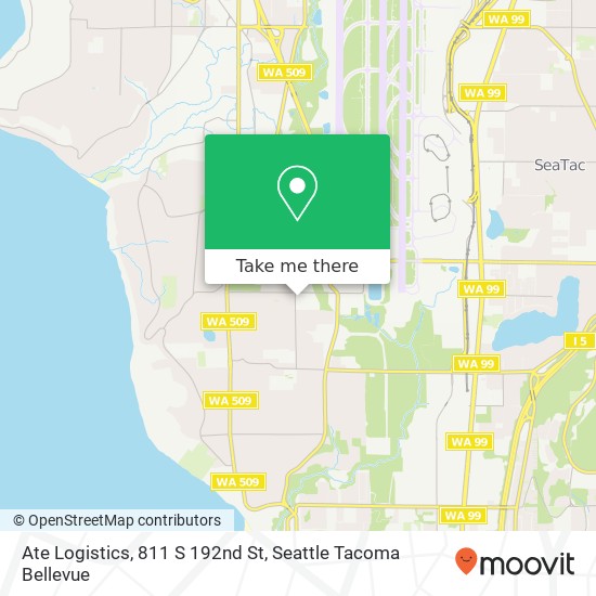 Mapa de Ate Logistics, 811 S 192nd St