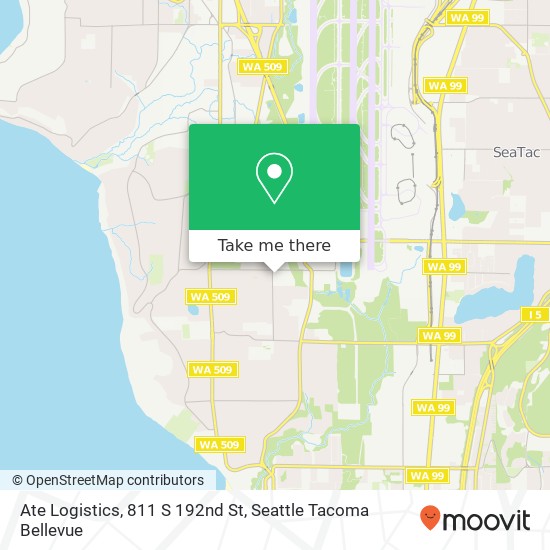 Ate Logistics, 811 S 192nd St map