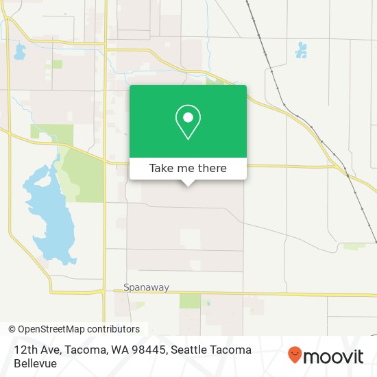 Mapa de 12th Ave, Tacoma, WA 98445