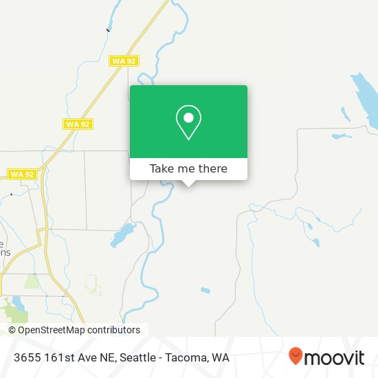 Mapa de 3655 161st Ave NE, Snohomish, WA 98290