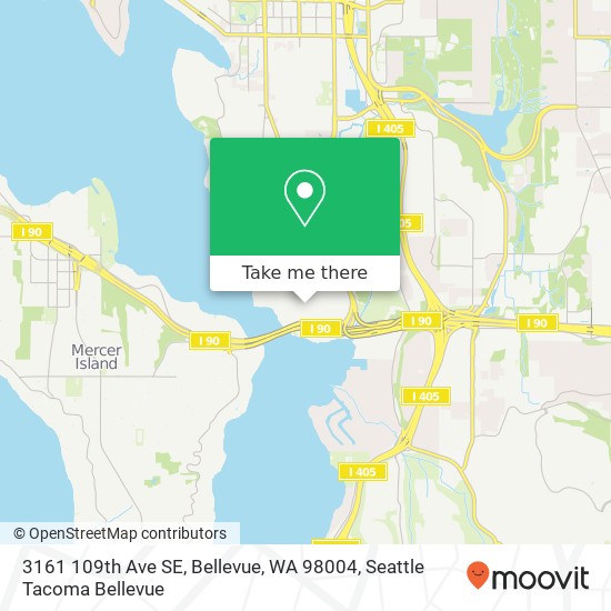 3161 109th Ave SE, Bellevue, WA 98004 map