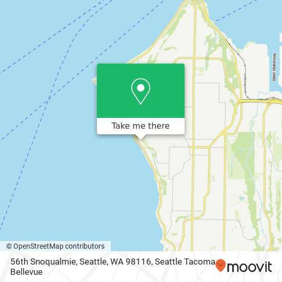 56th Snoqualmie, Seattle, WA 98116 map