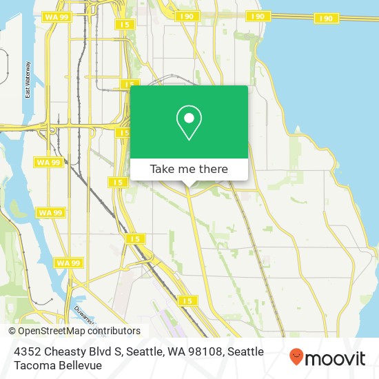 4352 Cheasty Blvd S, Seattle, WA 98108 map