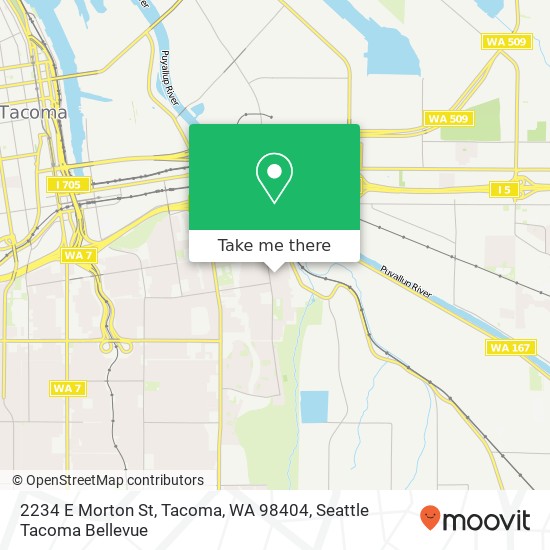 Mapa de 2234 E Morton St, Tacoma, WA 98404