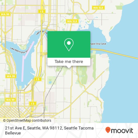 Mapa de 21st Ave E, Seattle, WA 98112