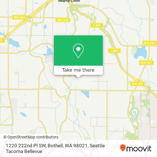 Mapa de 1220 222nd Pl SW, Bothell, WA 98021