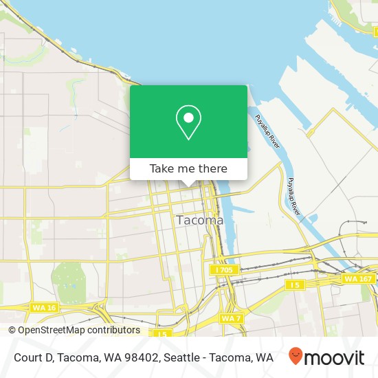 Court D, Tacoma, WA 98402 map