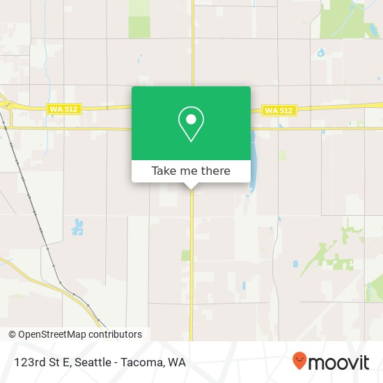 Mapa de 123rd St E, Puyallup, WA 98373