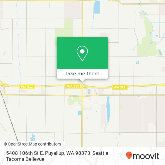 Mapa de 5408 106th St E, Puyallup, WA 98373