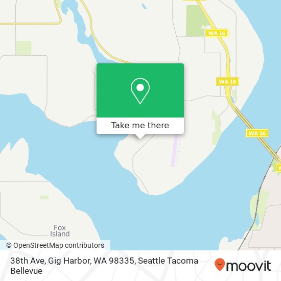 38th Ave, Gig Harbor, WA 98335 map