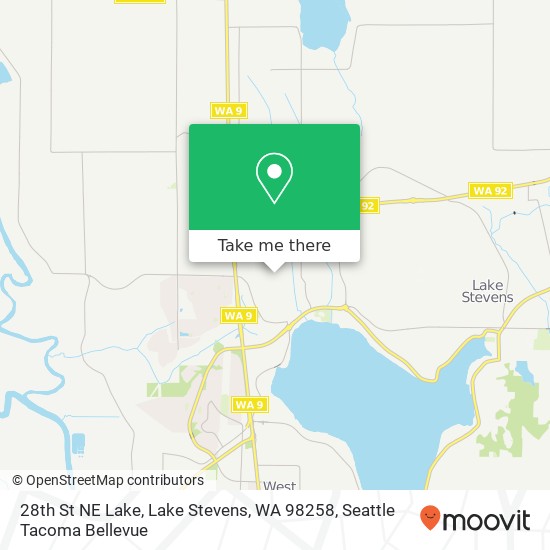 Mapa de 28th St NE Lake, Lake Stevens, WA 98258